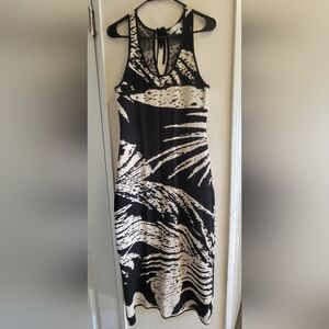 House of Harlow 1960 Black and Cream-white Long Dress M